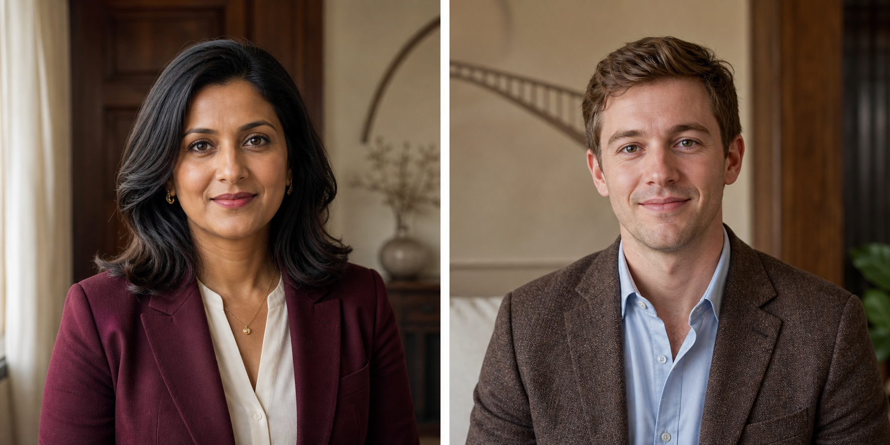 AI-generated fictional portrait representing Maya Patel
